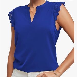 Royal blue women’s blouse size medium